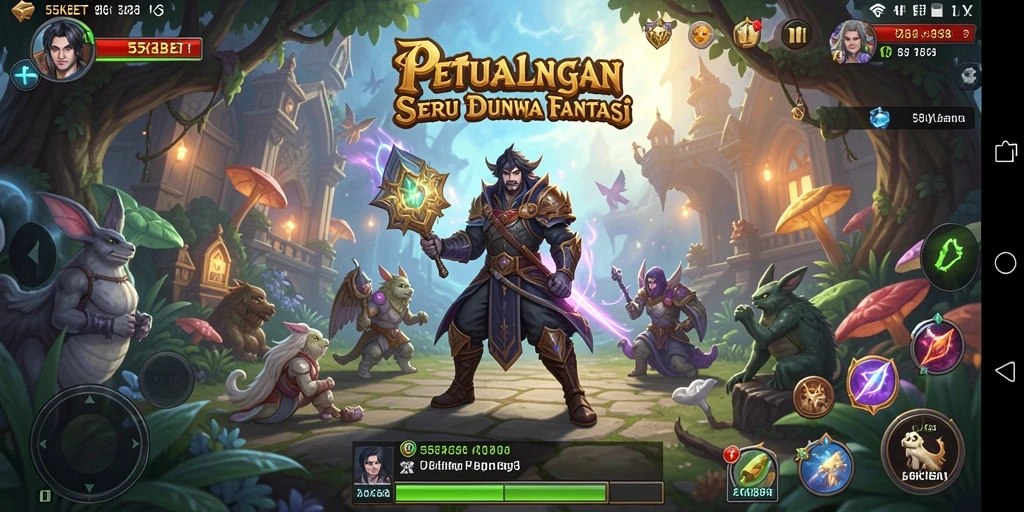 Tampilan gameplay seru 55KBET menampilkan aksi petualangan menegangkan.
