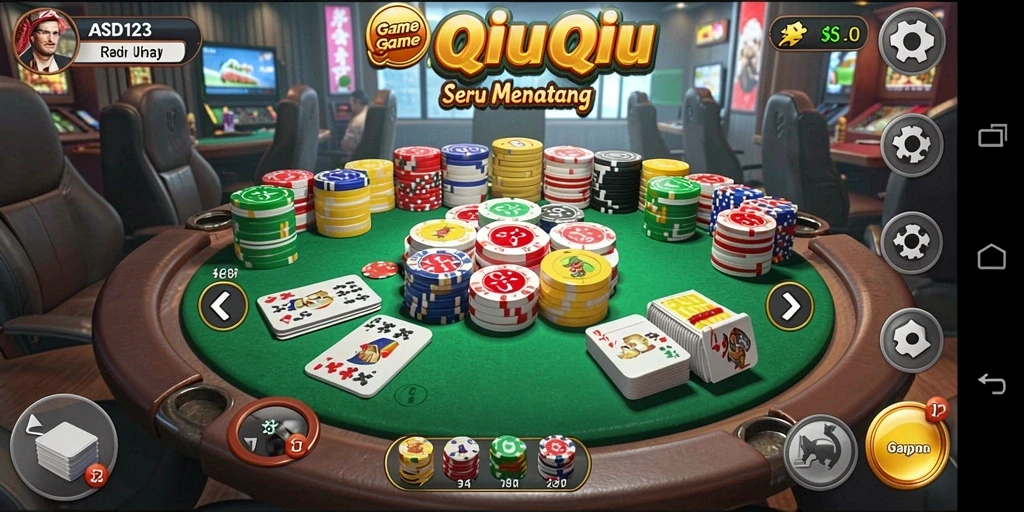 Tampilan menarik dan gameplay dinamis dari QiuQiu.