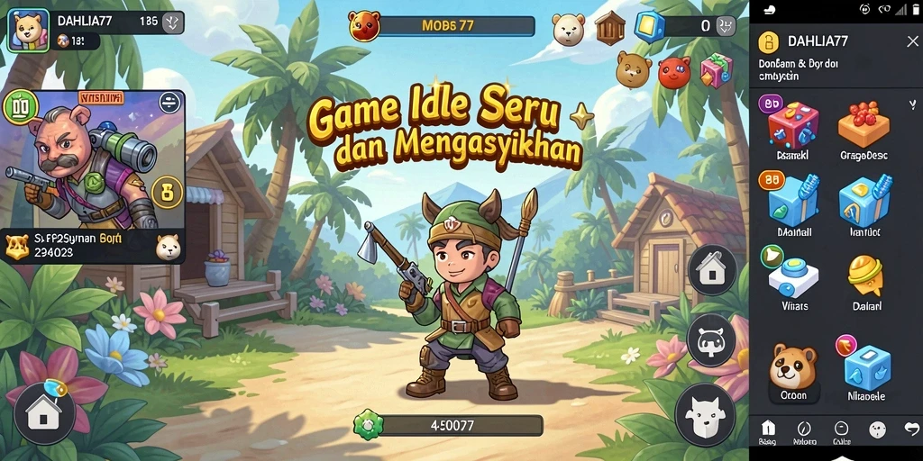 Tampilan gameplay DAHLIA77 yang menggugah selera.
