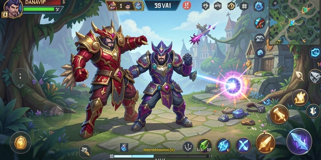 Tampilan gameplay yang menakjubkan dari DANAVIP dengan strategi mendalam.
