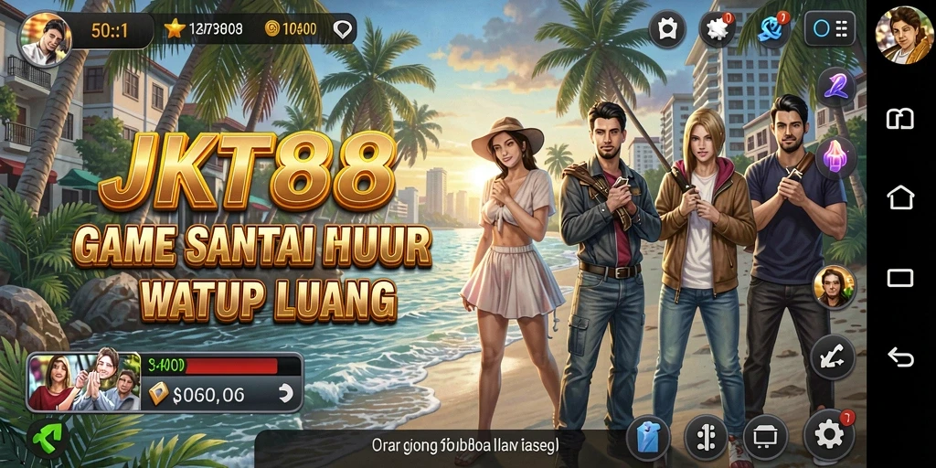 Screenshot JKT88 menampilkan gameplay yang menyenangkan dan penuh warna.