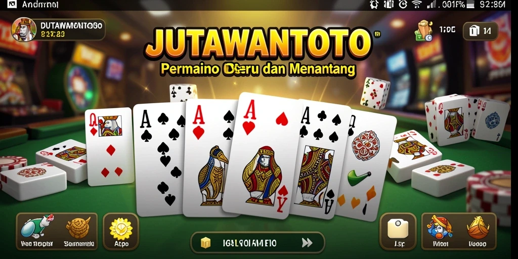 Tampilan gameplay seru di JUTAWANTOTO saat bermain Domino.