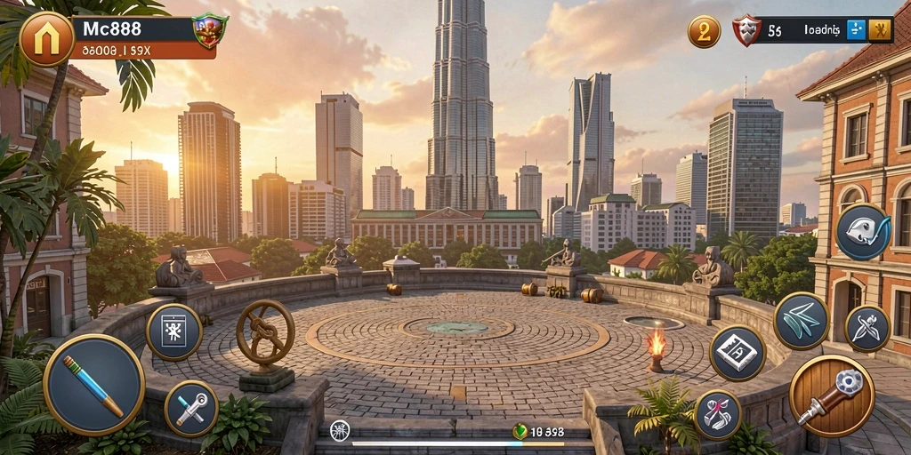 Tangkapan layar dari gameplay MC888 yang mendebarkan dan strategis.