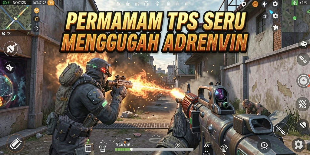 Tampilan gameplay seru dari NOX123 yang memukau.