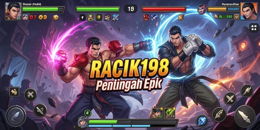 Tampilan epik dari pertarungan di RACIK198 yang memikat.