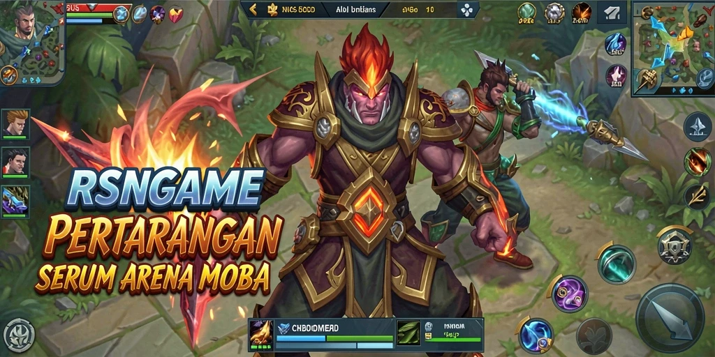 Gameplay seru RSNGAME dengan action di arena MOBA.