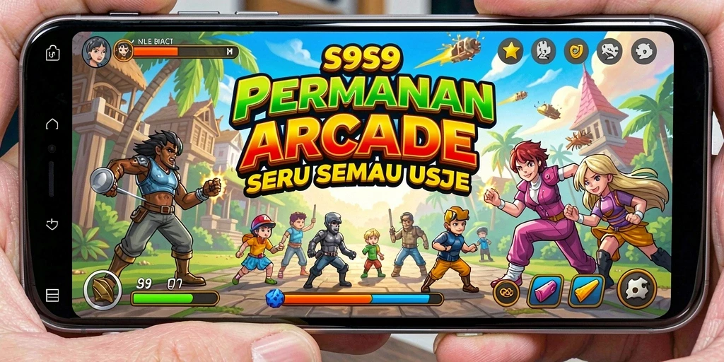 Tangkapan layar S9S9 menampilkan aksi gameplay yang seru dalam permainan Arcade.